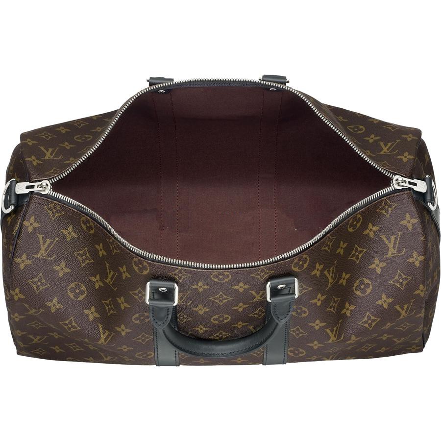 AAA Fake Louis Vuitton Keepall 45 With Shoulder Strap Monogram Macassar Canvas M56711 Online - Click Image to Close